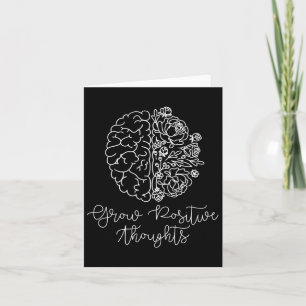 Groei Positieve Gedachten Geestelijke Gezondheidsp Kaart
