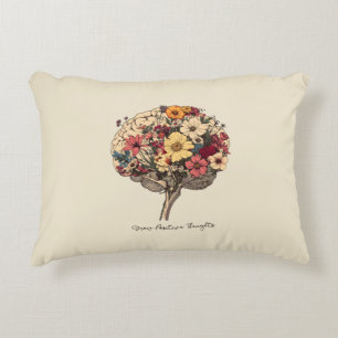 Groei Positieve Gedachten Hersenen Bloemen Stijl T Accent Kussen