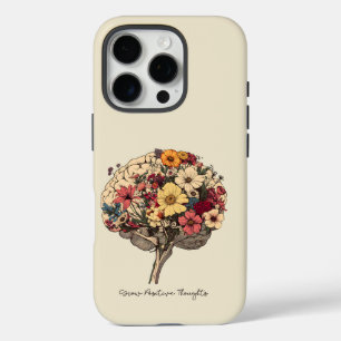 Groei Positieve Gedachten Hersenen Bloemen Stijl T iPhone 16 Pro Hoesje