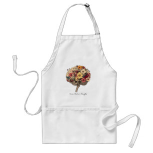 Groei Positieve Gedachten Hersenen Bloemen Stijl T Standaard Schort