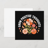 Groei positieve gedachten - Inspirerend Bloemen (Voorkant / Achterkant)