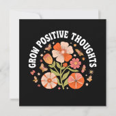 Groei positieve gedachten - Inspirerend Bloemen (Voorkant)