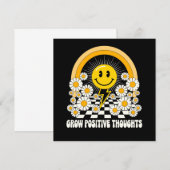 Groei Positieve Gedachten - Inspirerend Bloemen (3 (Voorkant / Achterkant)