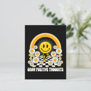 Groei Positieve Gedachten - Inspirerend Bloemen (3 Briefkaart