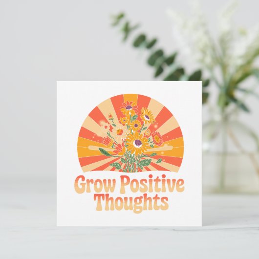 Groei Positieve Gedachten - Inspirerend Bloemen (4 (Staand voorkant)