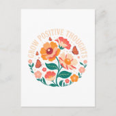 Groei Positieve Gedachten - Inspirerend Bloemen (5 Briefkaart (Voorkant)