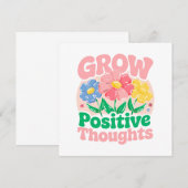 Groei Positieve Gedachten - Inspirerend Bloemen (6 (Voorkant / Achterkant)