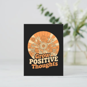 Groei Positieve Gedachten - Inspirerend Bloemen (8 Briefkaart