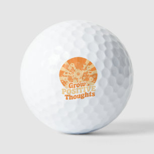 Groei Positieve Gedachten - Inspirerend Bloemen (8 Golfballen