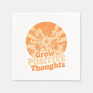 Groei Positieve Gedachten - Inspirerend Bloemen (8 Servet
