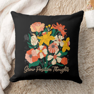 Groei Positieve Gedachten - Inspirerend Bloemen (9 Kussen