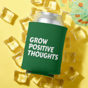 groei positieve gedachten inspirerende typografie blikjeskoeler