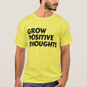 groei positieve gedachten inspirerende typografie t-shirt