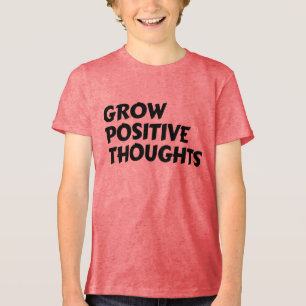 groei positieve gedachten inspirerende typografie Tri-Blend shirt