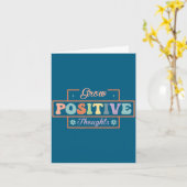 Groei positieve gedachten kaart (Gele Bloem)