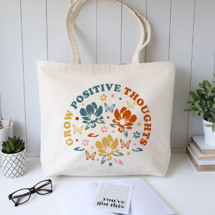 Groei positieve gedachten, leraar waardering cadea tote bag