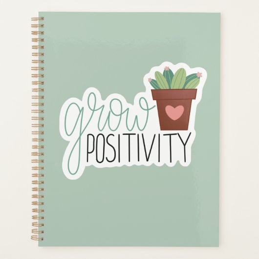Groei Positiviteit - Inspiratief Calligrafie Ontwe Planner (Voorkant)