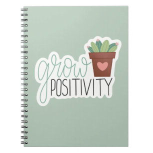 Groei Positiviteit - Inspiratief Kalligrafieontwer Notitieboek