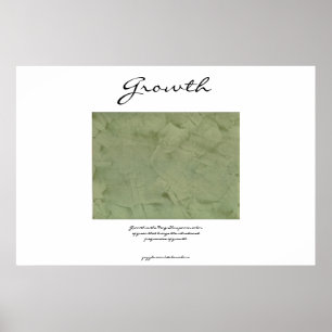 Groei - Power Green - Feng Shui Poster