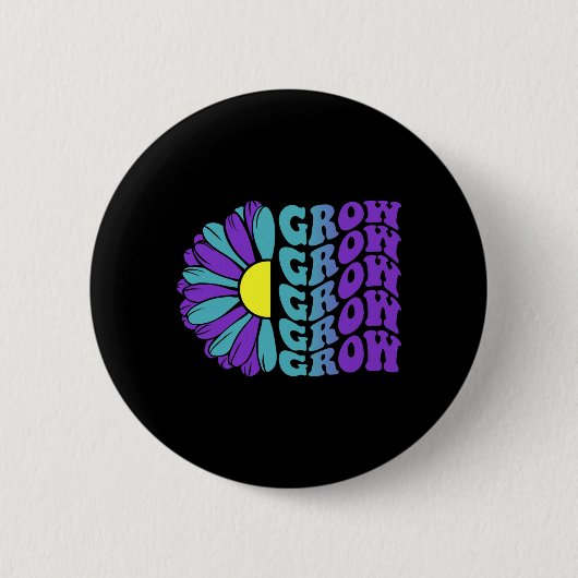 Groei Preventie Bewustzijn Suower Ronde Button 5,7 Cm (Voorkant)