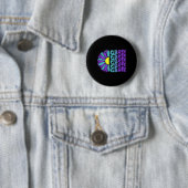 Groei Preventie Bewustzijn Suower Ronde Button 5,7 Cm (In situ)
