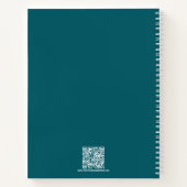 Groei Puzzel Vet en Bright Blauwgroen Life Coach Notitieboek (Achterkant)