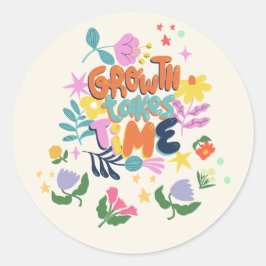 Groei Ronde Sticker