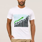 Groei Succes Voortgangs Balk Grafiek T-shirt (Voorkant)
