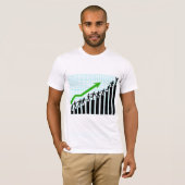 Groei Succes Voortgangs Balk Grafiek T-shirt (Voorkant volledig)