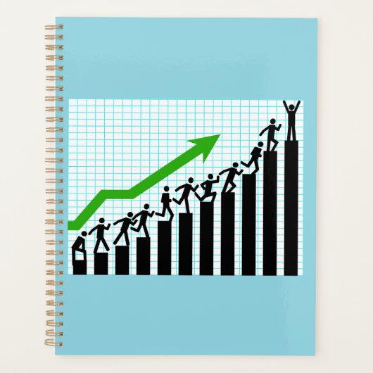 Groei Succes Voortgangs Balkgrafiek Planner (Voorkant)