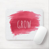 GROEI tekst op rode verf Muismat (Met muis)