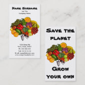 Groei uw eigen (wit) visitekaartje (Voorkant / Achterkant)