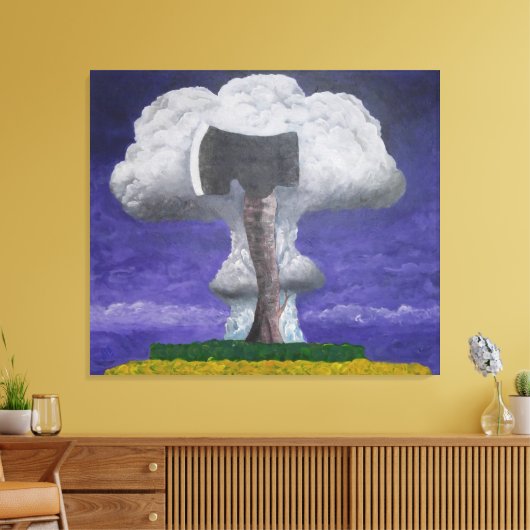 Groei van agressie Fantasy Abstract Canvas Afdruk (Insitu (Woonkamer))