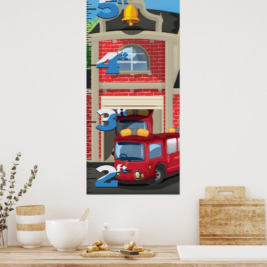 Groei van brandweerpost poster (Keuken)