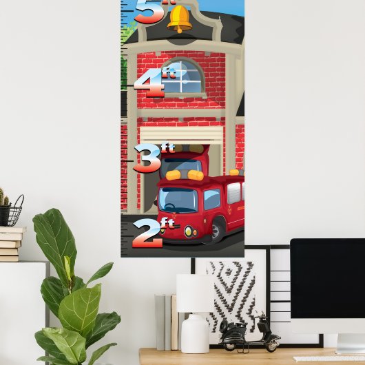 Groei van brandweerpost poster (Thuiskantoor)