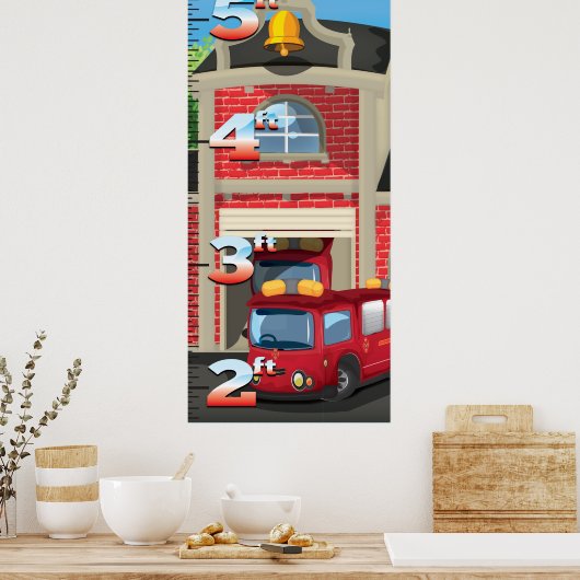 Groei van brandweerpost poster (Keuken)