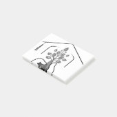 Groei: van een zorgzame hand naar een Pet van pres Post-it® Notes (Schuin)