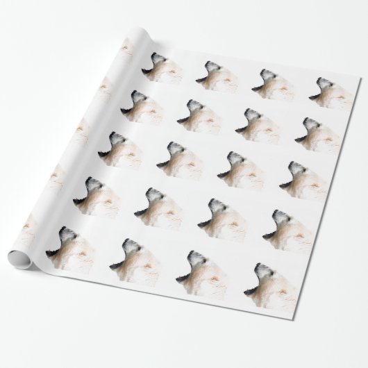 Groei van poolbeer cadeaupapier (Uitgerold)