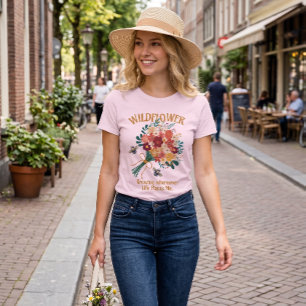 Groei Waar Het Leven Me Wilde Bloem Bij Plaatst T-shirt