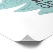 Groei wijs als een uil - Kinderkunst Poster (Hoek)