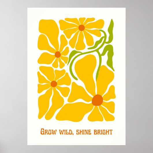 Groei wild glans helder poster (Voorkant)