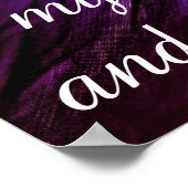 Groei Wilde mijn Poster Paars blauw (Hoek)