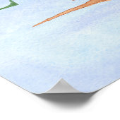 Groei Wise Little Owl Waterverf Effects Poster (Hoek)