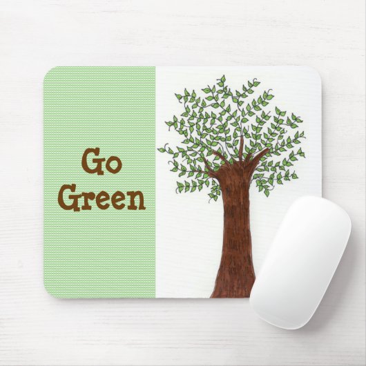 Groeiboom - Groen Muismat (Met muis)