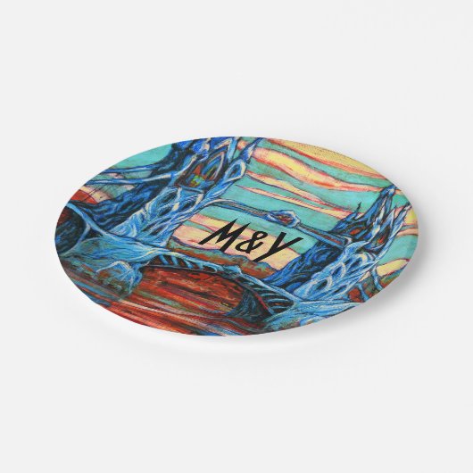 Groeibrug in een fantasiestad Bord (Gekanteld)