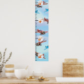 Groeidiagram met bi-Vliegtuig Poster (Keuken)