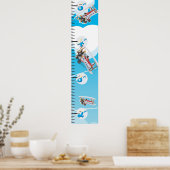 Groeidiagram met bi-Vliegtuig Poster (Keuken)