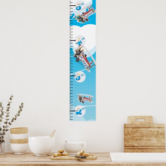 Groeidiagram met bi-Vliegtuig Poster (Keuken)