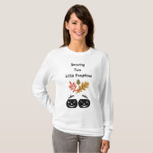 Groeien 2 Little Pumpkins - Twin Mom-to-be Herfst T-shirt (Voorkant volledig)