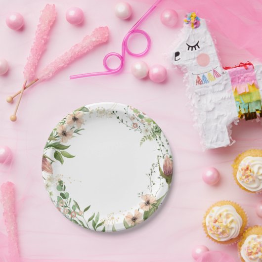 Groeien als een wiet eerste verjaardag, papieren bordje (Feest)